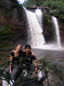 Hew Suwat Waterfall, which was used in the movie "The Beach"